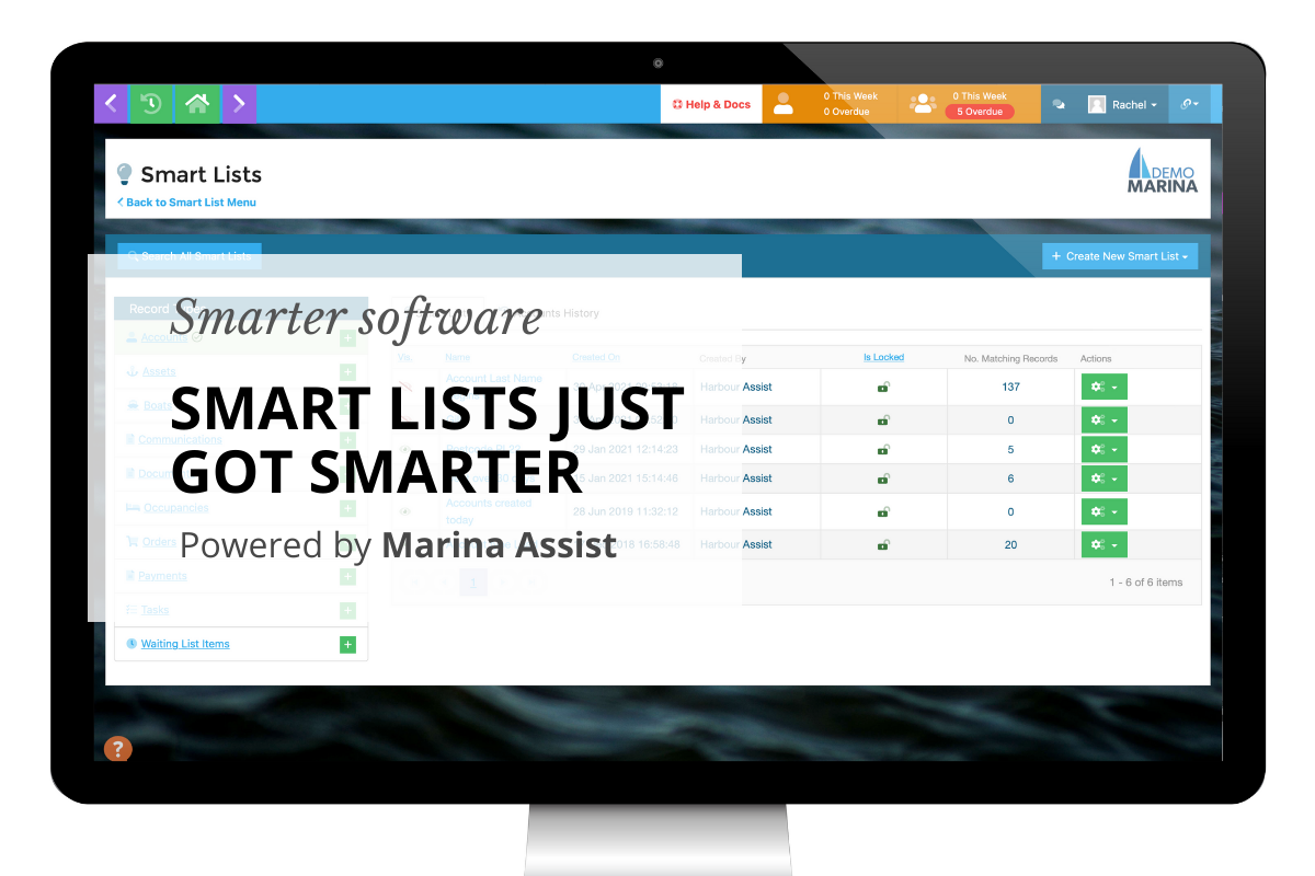 Smart Lists from Marina Assist